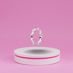 Anillo Abierto con Diseño Geométrico en Plata de Ley 925 para Mujer