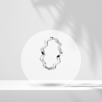Anillo Abierto con Diseño Geométrico en Plata de Ley 925 para Mujer