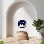 Charm Colgante Familia Bajo Cielo Estrellado en Plata de Ley 925 Compatible con Pulseras Estilo Europeo