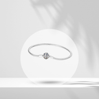 Pulsera Cadena de Serpiente con Cierre Grabado "Forever" y Detalles Multicolor en Plata de Ley 925 Compatible con Charms Europeos