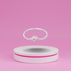 Pulsera Cadena de Serpiente con Cierre de Corazón Rosa y Llave en Plata de Ley 925 Compatible con Charms Europeos