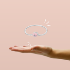 Pulsera Cadena de Serpiente con Cierre de Corazón Rosa y Llave en Plata de Ley 925 Compatible con Charms Europeos